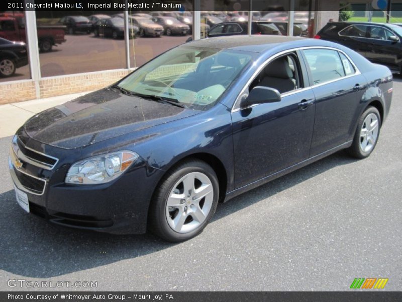 Imperial Blue Metallic / Titanium 2011 Chevrolet Malibu LS
