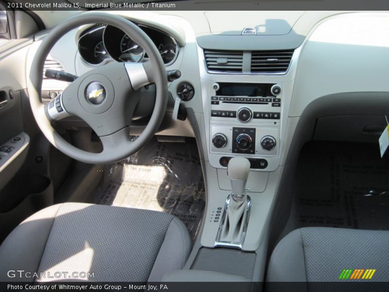 Imperial Blue Metallic / Titanium 2011 Chevrolet Malibu LS