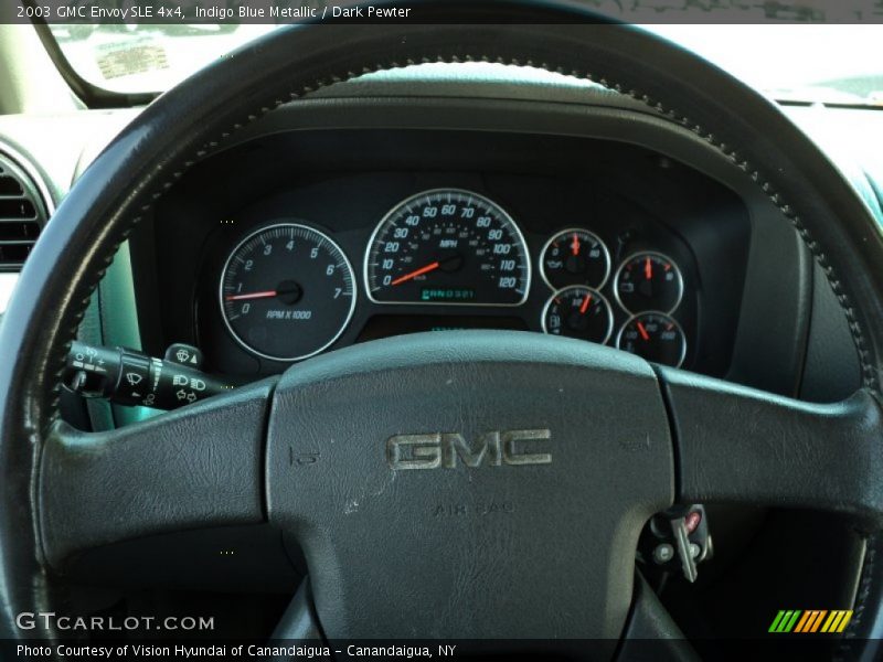 Indigo Blue Metallic / Dark Pewter 2003 GMC Envoy SLE 4x4