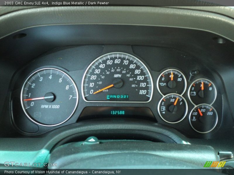 Indigo Blue Metallic / Dark Pewter 2003 GMC Envoy SLE 4x4