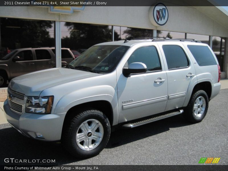 Sheer Silver Metallic / Ebony 2011 Chevrolet Tahoe Z71 4x4