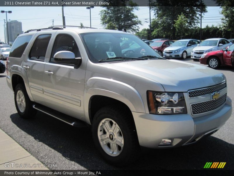 Sheer Silver Metallic / Ebony 2011 Chevrolet Tahoe Z71 4x4
