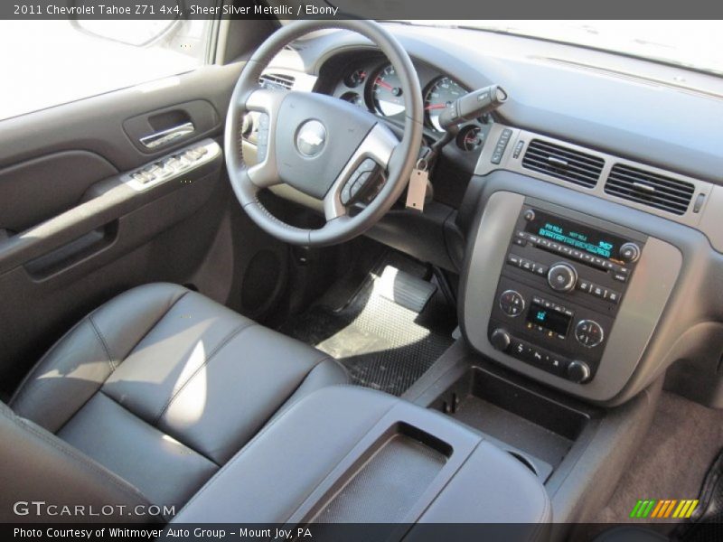 Sheer Silver Metallic / Ebony 2011 Chevrolet Tahoe Z71 4x4