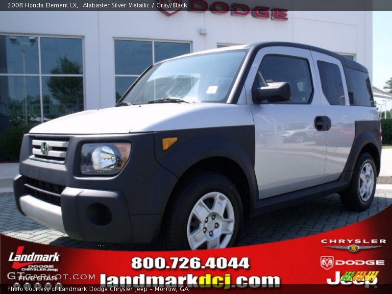 Alabaster Silver Metallic / Gray/Black 2008 Honda Element LX