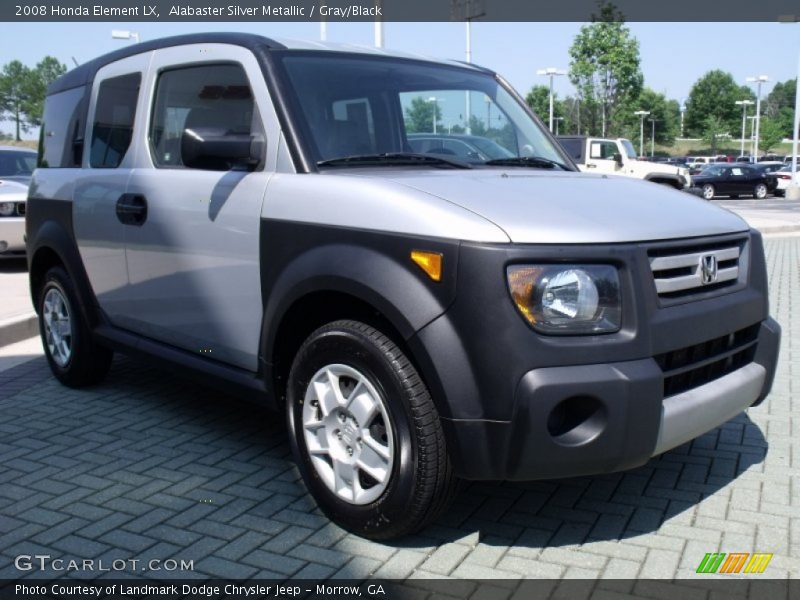 Alabaster Silver Metallic / Gray/Black 2008 Honda Element LX