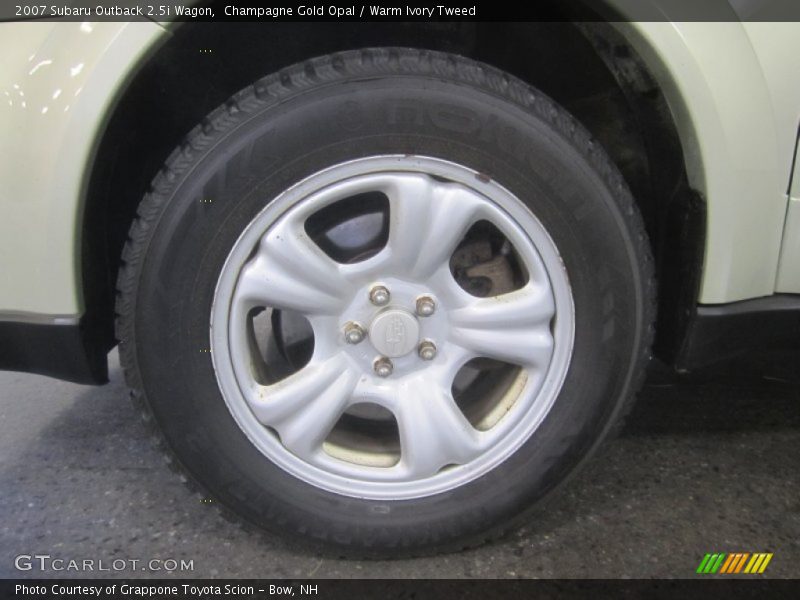 Champagne Gold Opal / Warm Ivory Tweed 2007 Subaru Outback 2.5i Wagon