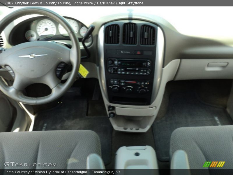 Stone White / Dark Khaki/Light Graystone 2007 Chrysler Town & Country Touring