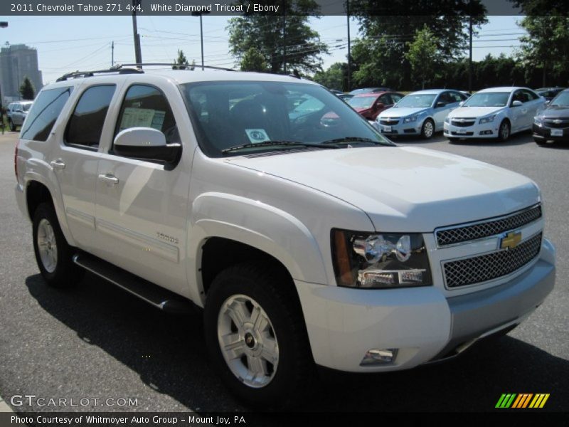 White Diamond Tricoat / Ebony 2011 Chevrolet Tahoe Z71 4x4