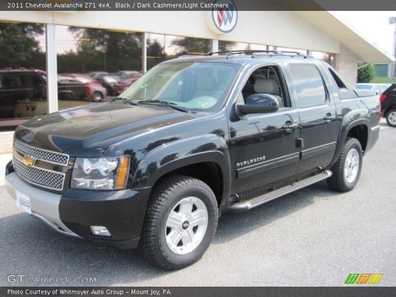 Black / Dark Cashmere/Light Cashmere 2011 Chevrolet Avalanche Z71 4x4