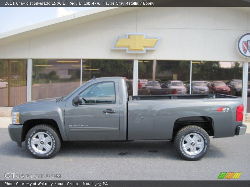Taupe Gray Metallic / Ebony 2011 Chevrolet Silverado 1500 LT Regular Cab 4x4