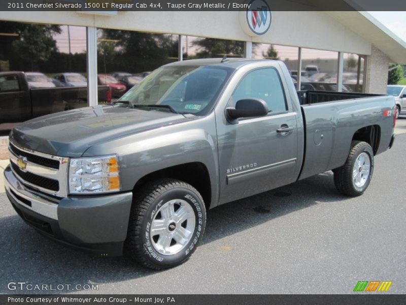 Taupe Gray Metallic / Ebony 2011 Chevrolet Silverado 1500 LT Regular Cab 4x4