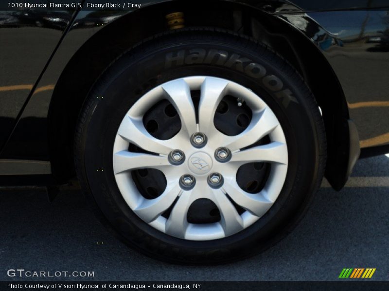 Ebony Black / Gray 2010 Hyundai Elantra GLS