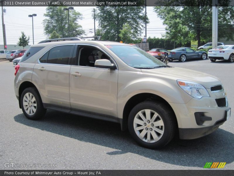 Gold Mist Metallic / Light Titanium/Jet Black 2011 Chevrolet Equinox LT AWD