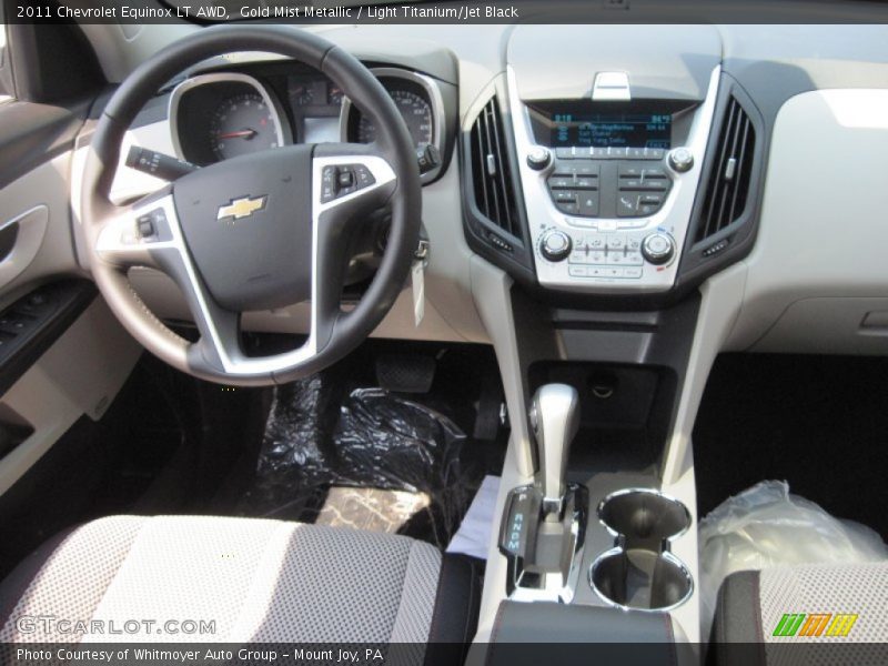 Gold Mist Metallic / Light Titanium/Jet Black 2011 Chevrolet Equinox LT AWD