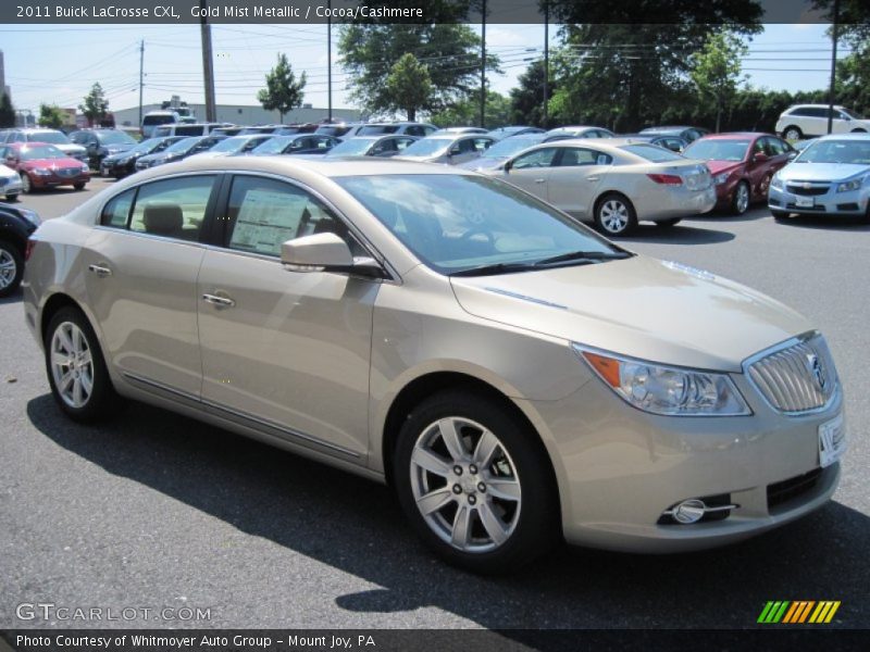 Gold Mist Metallic / Cocoa/Cashmere 2011 Buick LaCrosse CXL