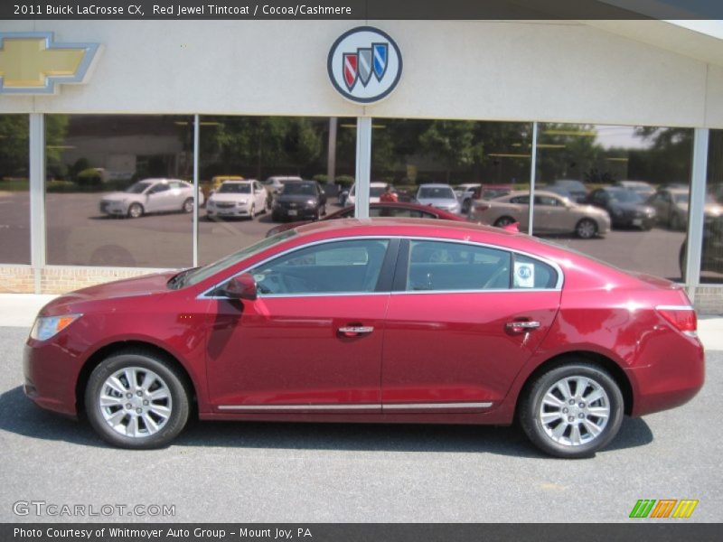 Red Jewel Tintcoat / Cocoa/Cashmere 2011 Buick LaCrosse CX