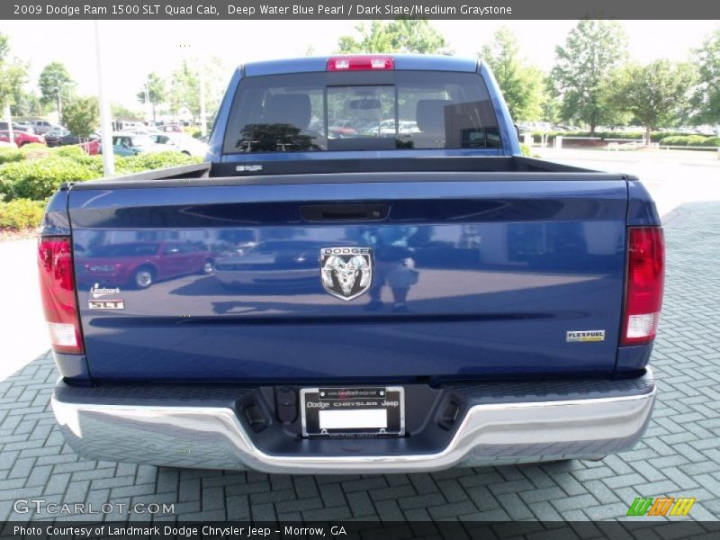 Deep Water Blue Pearl / Dark Slate/Medium Graystone 2009 Dodge Ram 1500 SLT Quad Cab