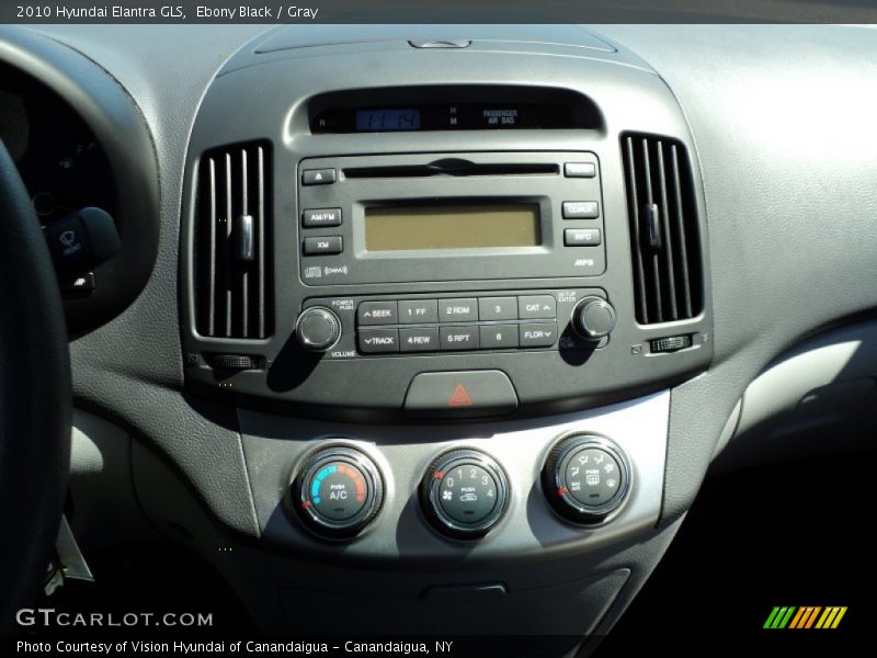 Ebony Black / Gray 2010 Hyundai Elantra GLS