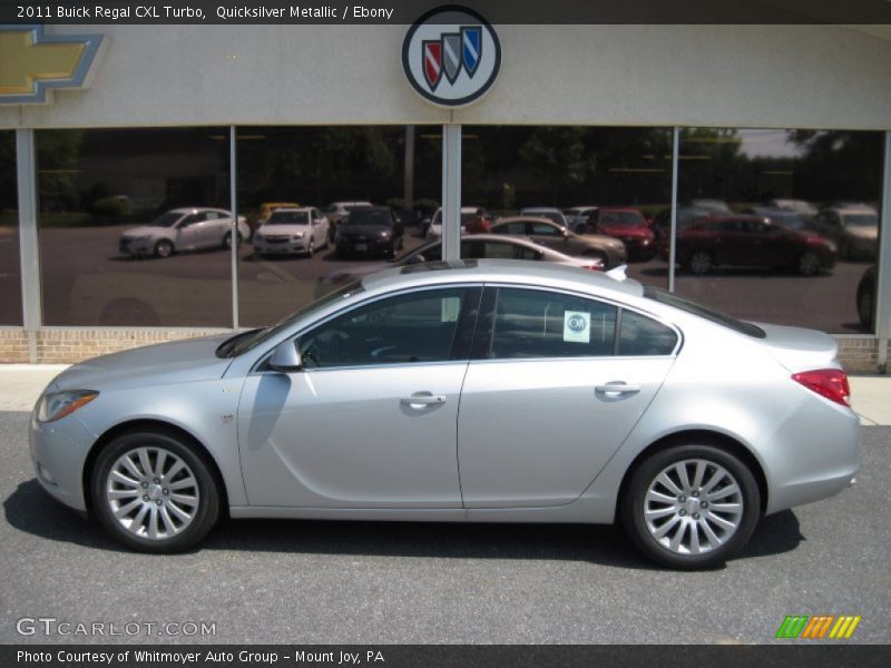 Quicksilver Metallic / Ebony 2011 Buick Regal CXL Turbo