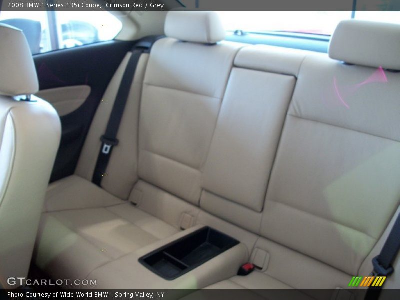 Crimson Red / Grey 2008 BMW 1 Series 135i Coupe