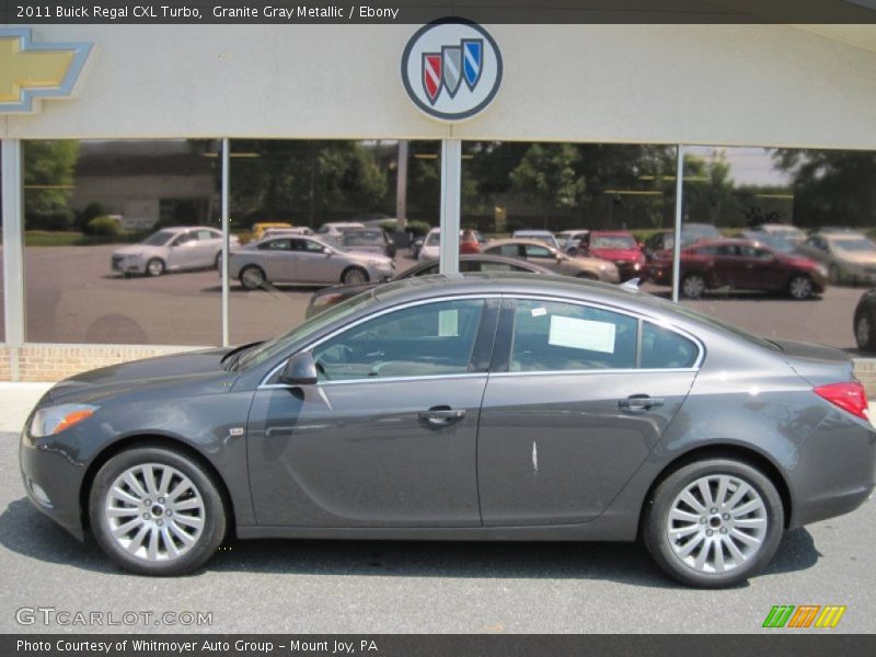 Granite Gray Metallic / Ebony 2011 Buick Regal CXL Turbo