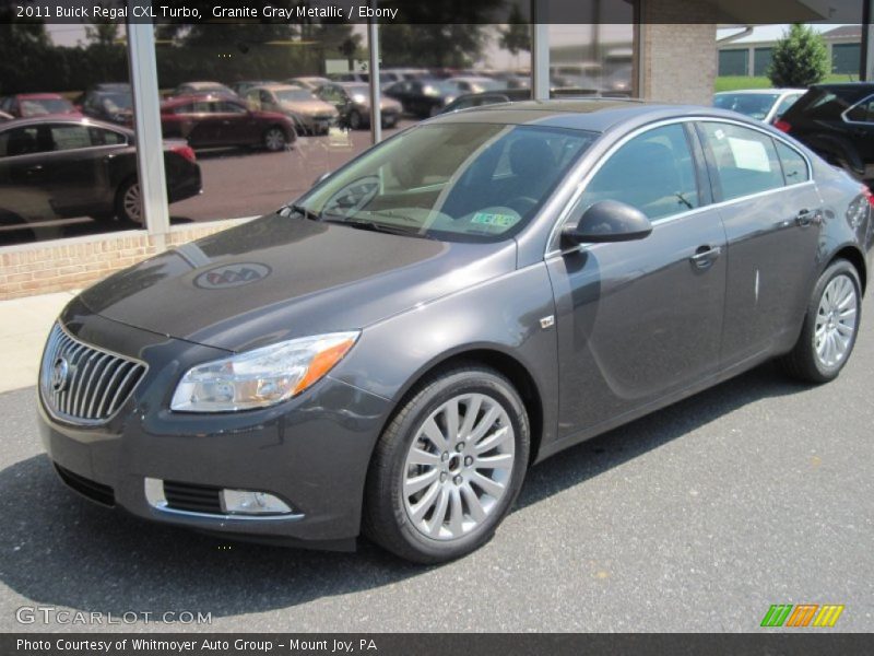 Granite Gray Metallic / Ebony 2011 Buick Regal CXL Turbo