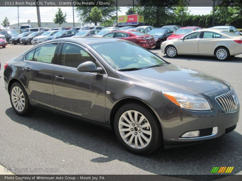 Granite Gray Metallic / Ebony 2011 Buick Regal CXL Turbo