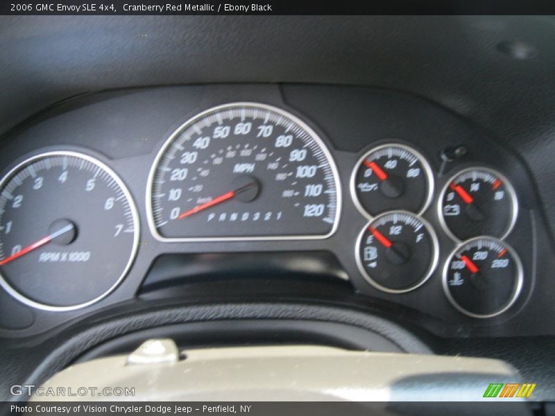 Cranberry Red Metallic / Ebony Black 2006 GMC Envoy SLE 4x4