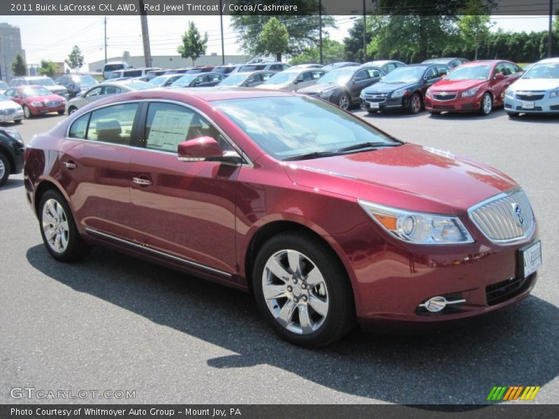 Red Jewel Tintcoat / Cocoa/Cashmere 2011 Buick LaCrosse CXL AWD