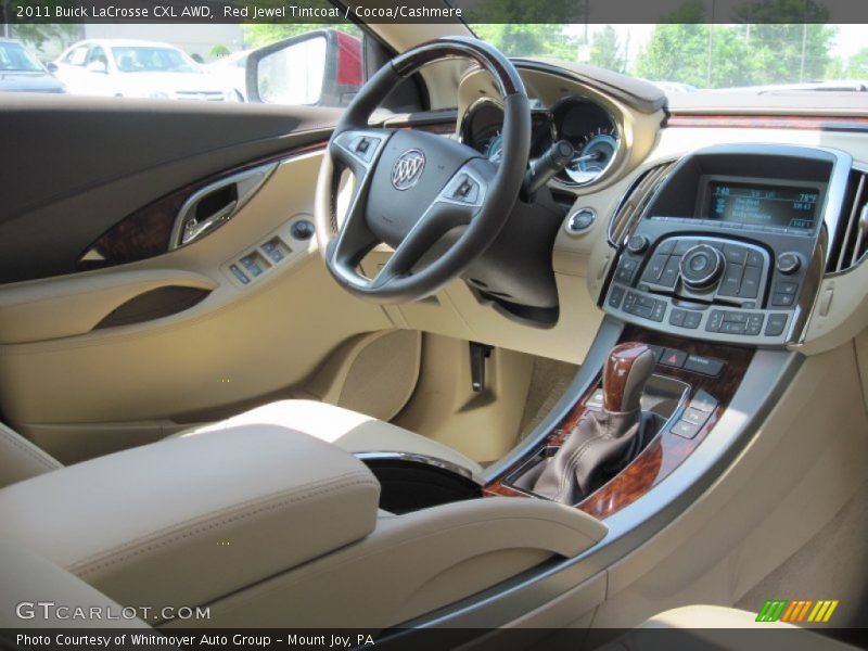 Red Jewel Tintcoat / Cocoa/Cashmere 2011 Buick LaCrosse CXL AWD