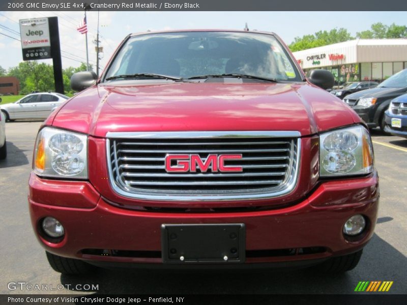 Cranberry Red Metallic / Ebony Black 2006 GMC Envoy SLE 4x4