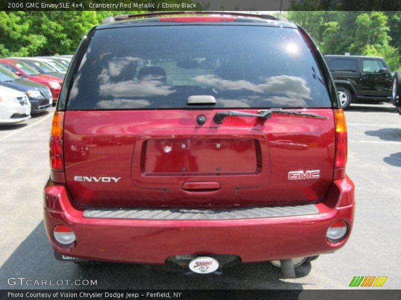 Cranberry Red Metallic / Ebony Black 2006 GMC Envoy SLE 4x4