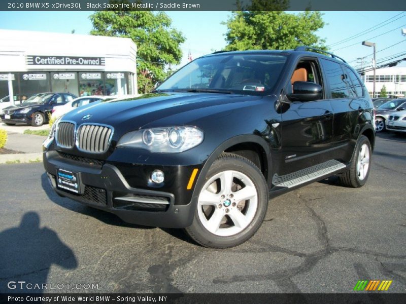 Black Sapphire Metallic / Saddle Brown 2010 BMW X5 xDrive30i