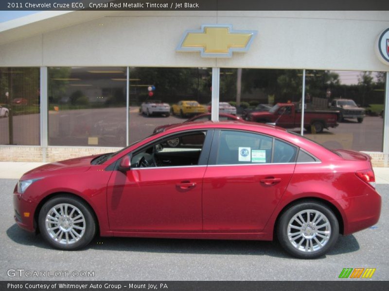 Crystal Red Metallic Tintcoat / Jet Black 2011 Chevrolet Cruze ECO