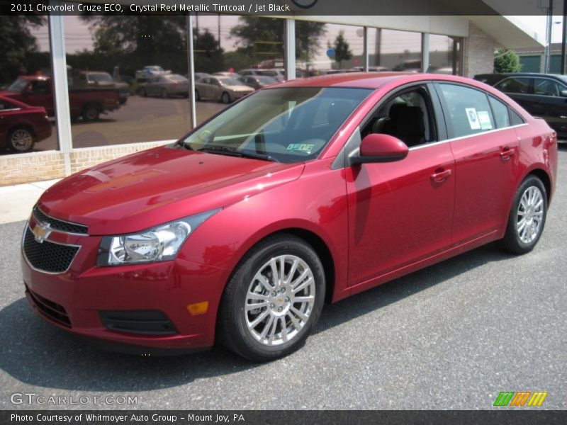 Crystal Red Metallic Tintcoat / Jet Black 2011 Chevrolet Cruze ECO