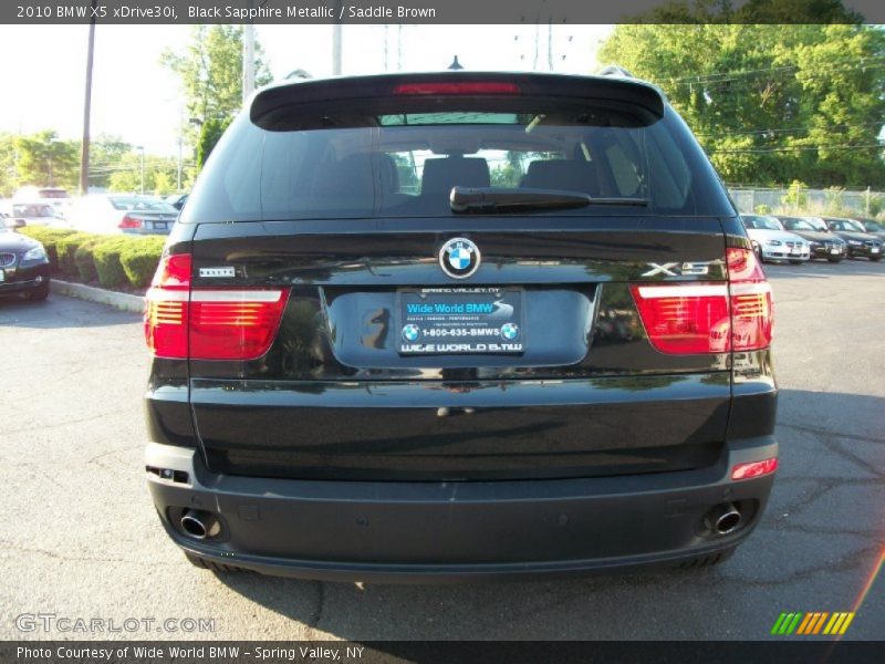 Black Sapphire Metallic / Saddle Brown 2010 BMW X5 xDrive30i