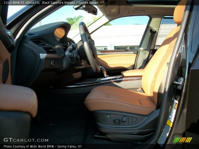 Black Sapphire Metallic / Saddle Brown 2010 BMW X5 xDrive30i