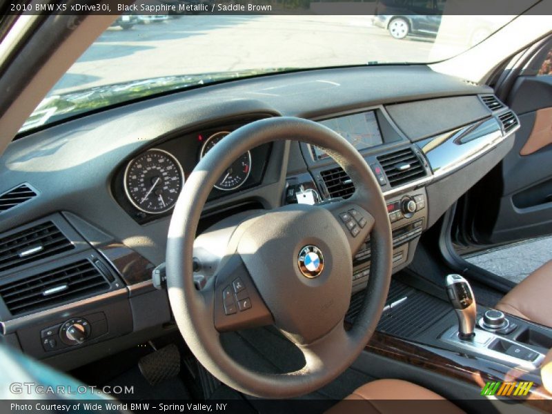 Black Sapphire Metallic / Saddle Brown 2010 BMW X5 xDrive30i