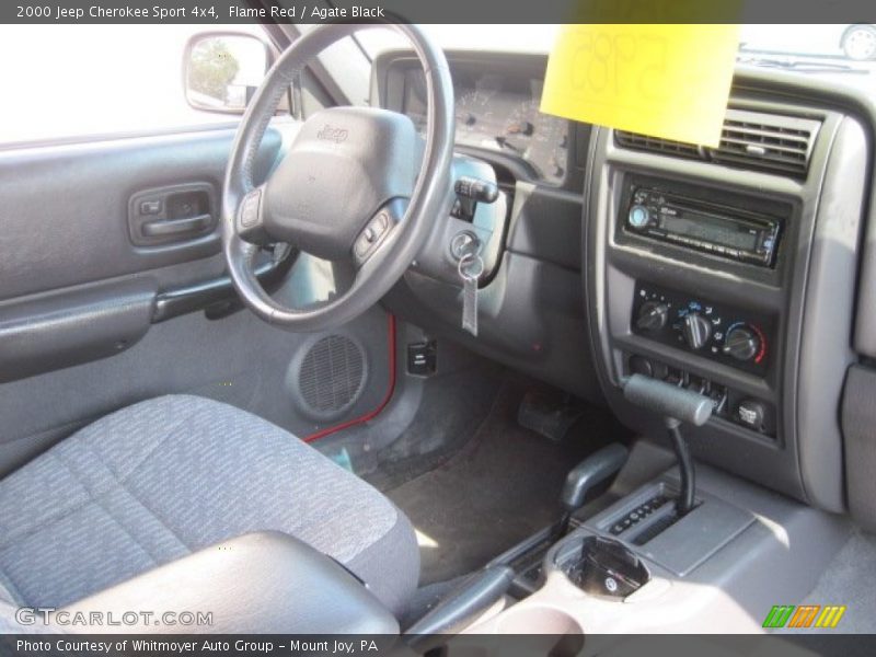 Flame Red / Agate Black 2000 Jeep Cherokee Sport 4x4