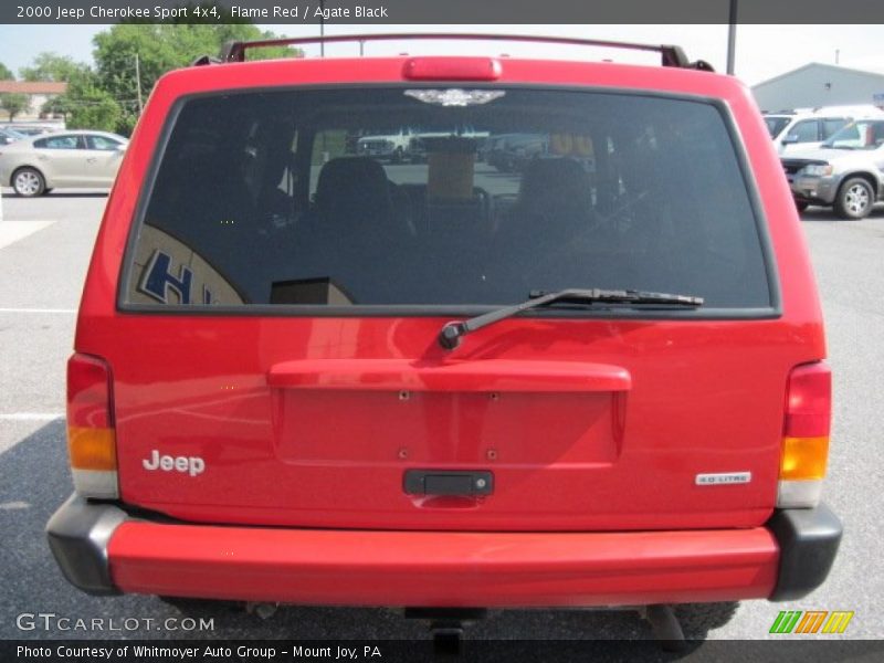 Flame Red / Agate Black 2000 Jeep Cherokee Sport 4x4