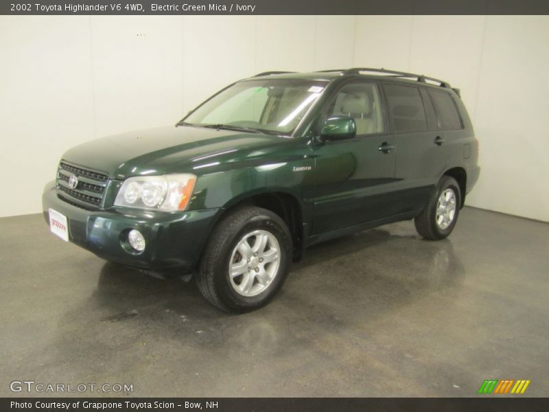 Electric Green Mica / Ivory 2002 Toyota Highlander V6 4WD