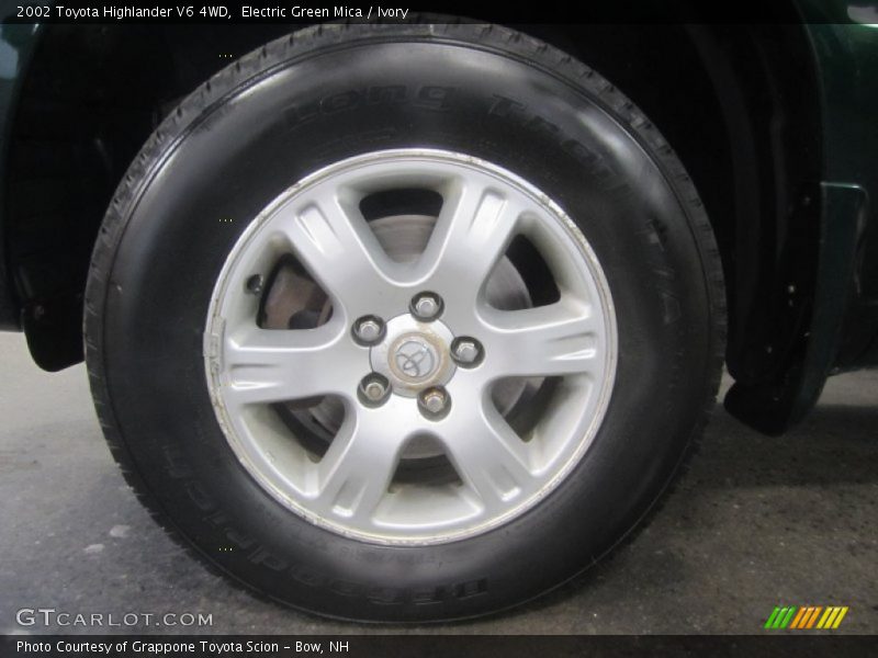 Electric Green Mica / Ivory 2002 Toyota Highlander V6 4WD