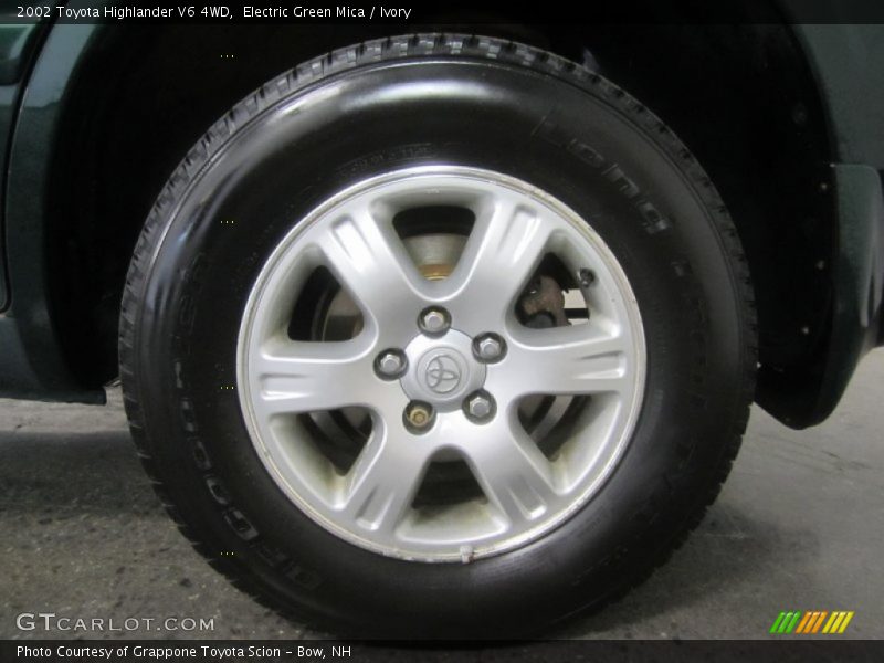 Electric Green Mica / Ivory 2002 Toyota Highlander V6 4WD