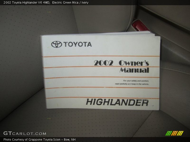 Electric Green Mica / Ivory 2002 Toyota Highlander V6 4WD