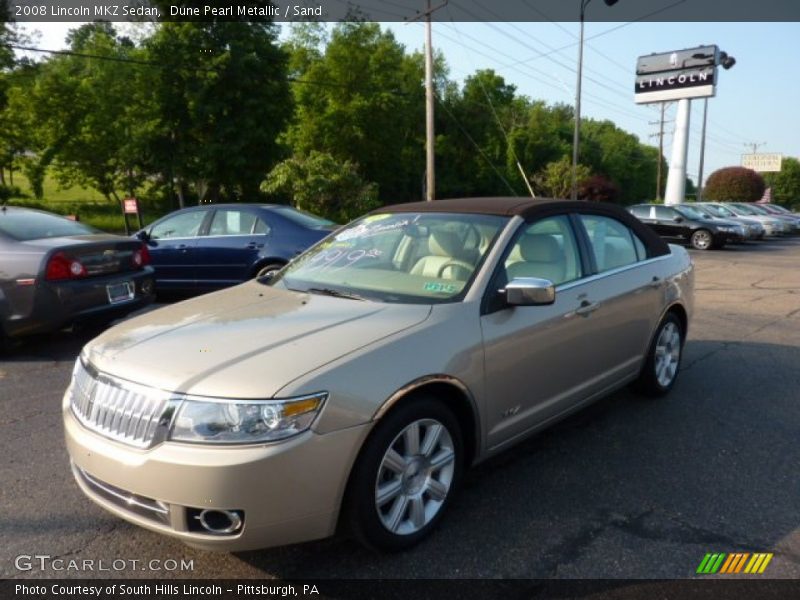 Dune Pearl Metallic / Sand 2008 Lincoln MKZ Sedan