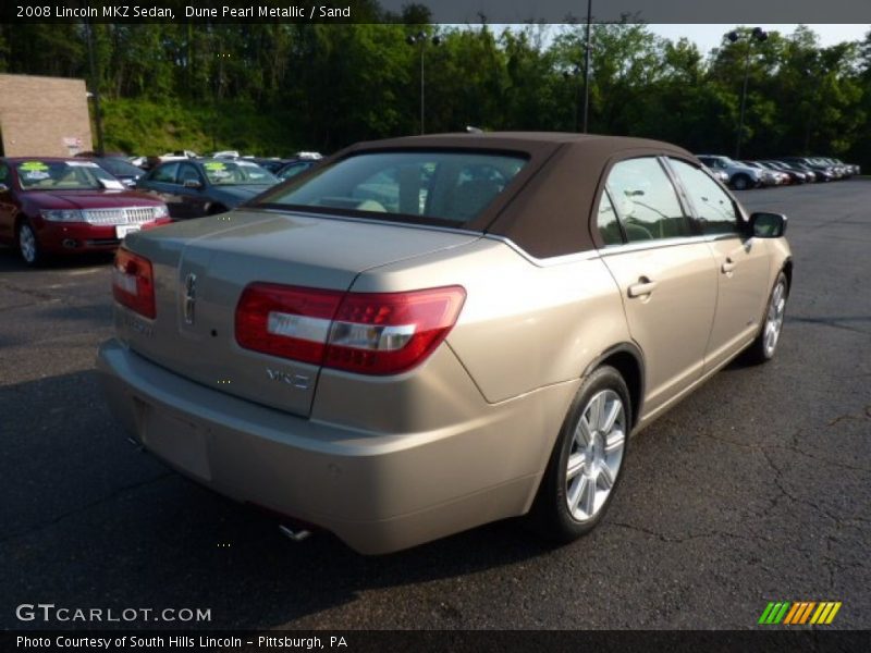 Dune Pearl Metallic / Sand 2008 Lincoln MKZ Sedan