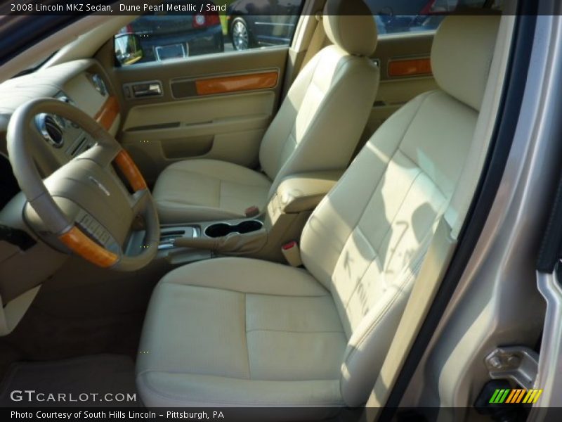 Dune Pearl Metallic / Sand 2008 Lincoln MKZ Sedan