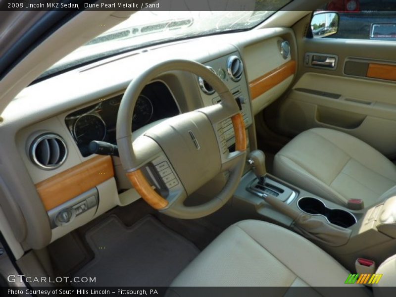 Dune Pearl Metallic / Sand 2008 Lincoln MKZ Sedan