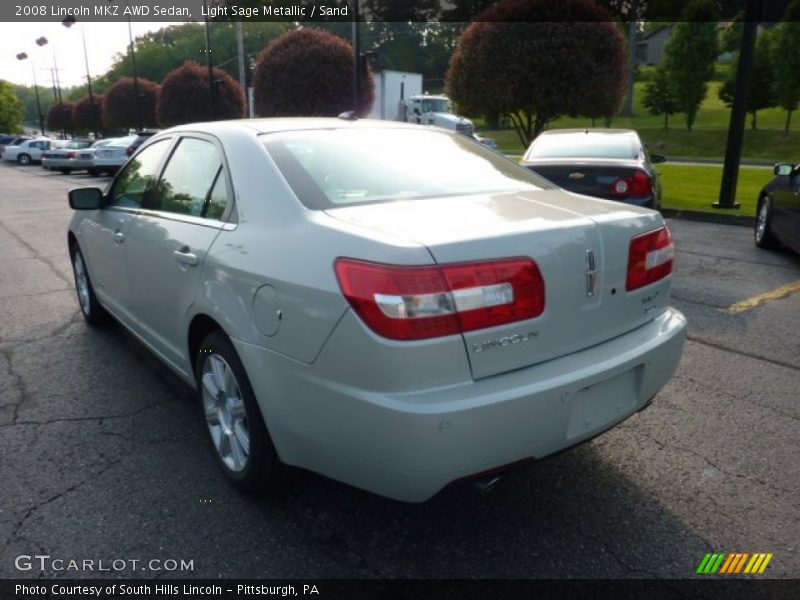 Light Sage Metallic / Sand 2008 Lincoln MKZ AWD Sedan