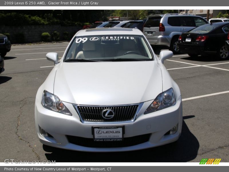 Glacier Frost Mica / Light Gray 2009 Lexus IS 250 AWD